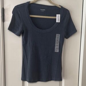Old Navy Women's Dark Blue Short Sleeve Tee